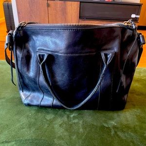 Madewell black leather bag